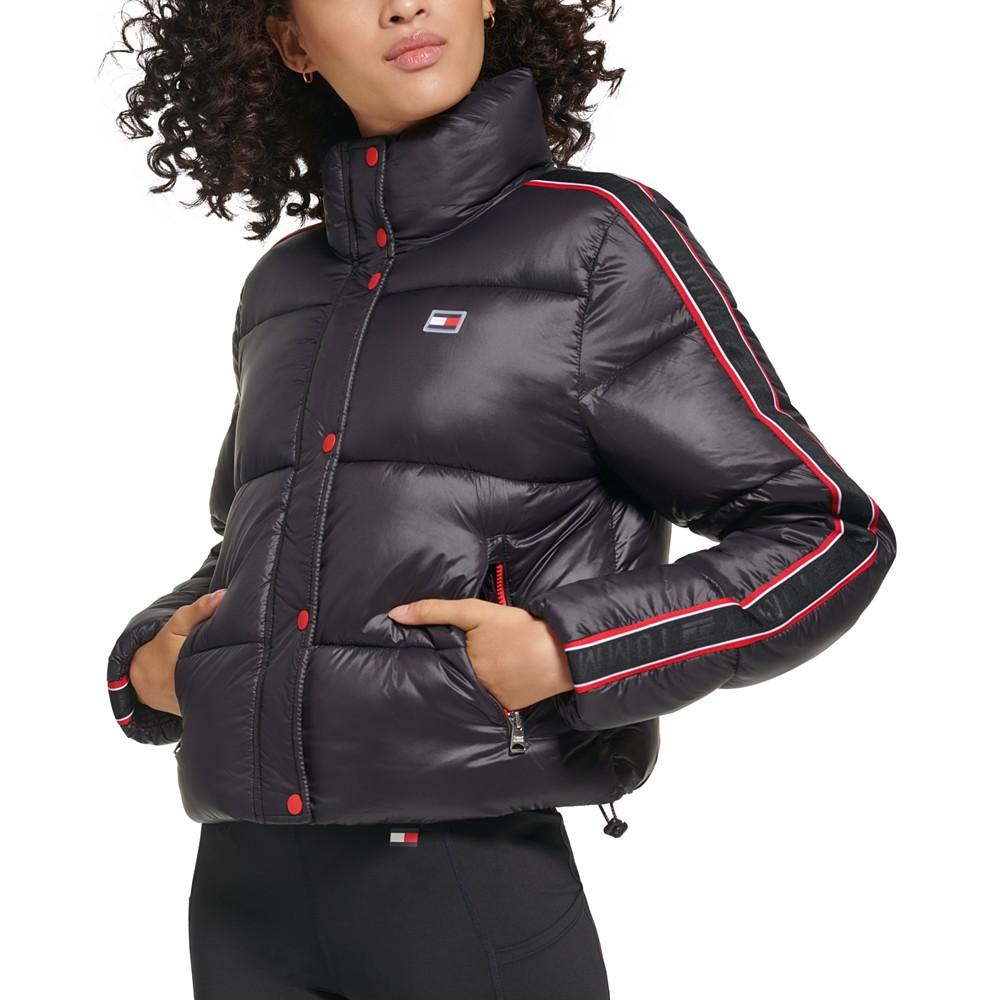 Women's Active Cropped Stretch Puffer Jacket商品第3张图片规格展示