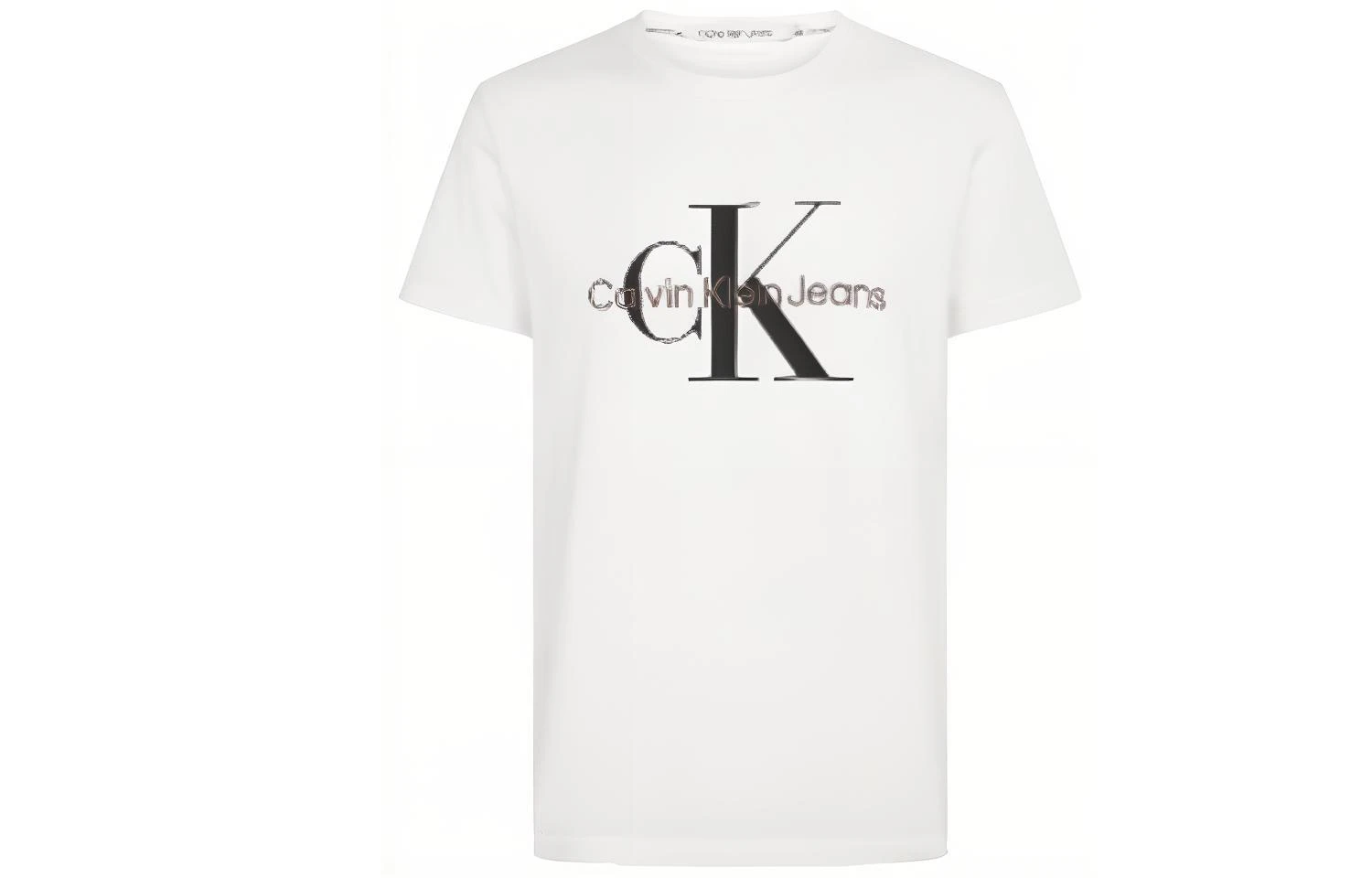 商品[国内直发] Calvin Klein|CALVIN KLEIN 印花Logo纯色纯棉圆领短袖T恤 男款 白色,价格¥579,第1张图片