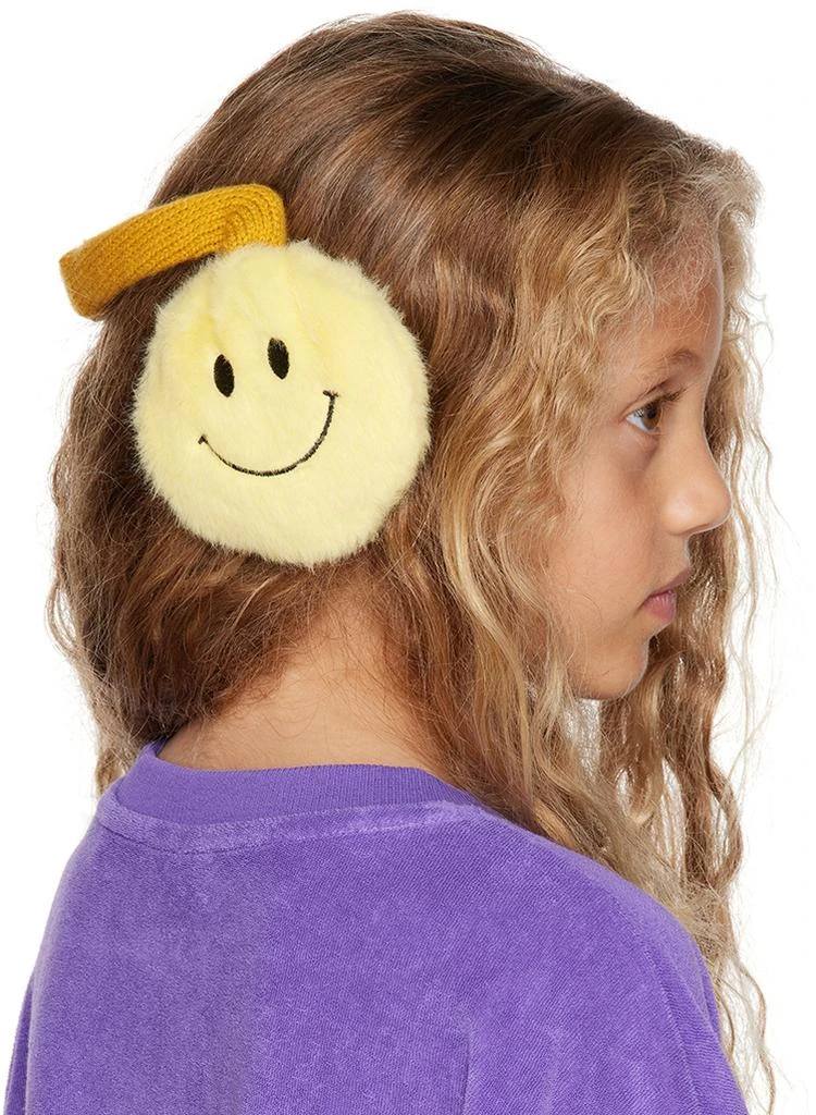 商品maed for mini|Kids Yellow Smiley Sweeper Earmuffs,价格¥219,第3张图片详细描述