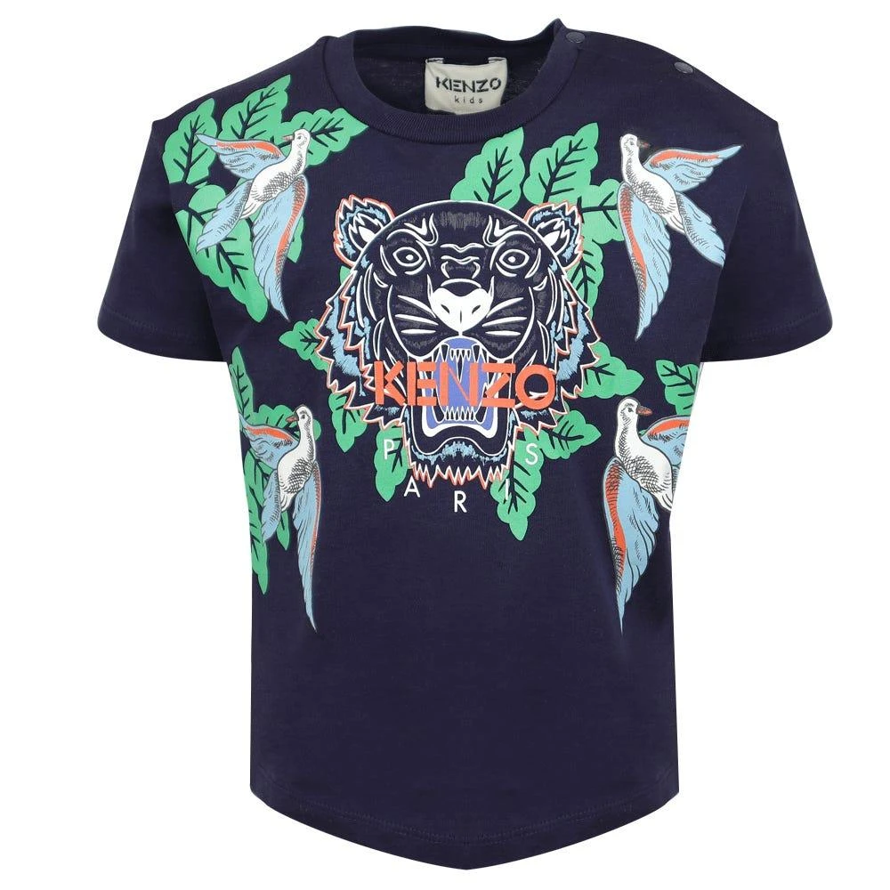商品Kenzo|Navy Baby Boys Tiger T Shirt,价格¥252,第1张图片