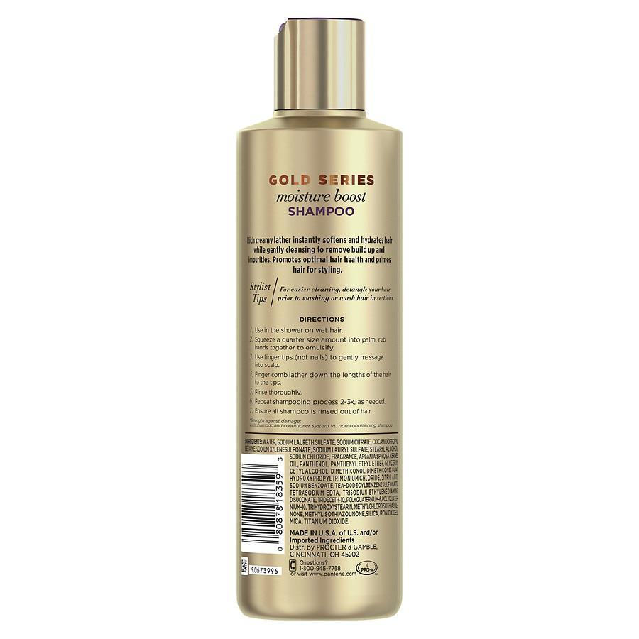 商品Pantene|Moisture Boost Shampoo with Argan Oil for Curly, Coily Hair Argan Oil of Morocco,价格¥45,第6张图片详细描述