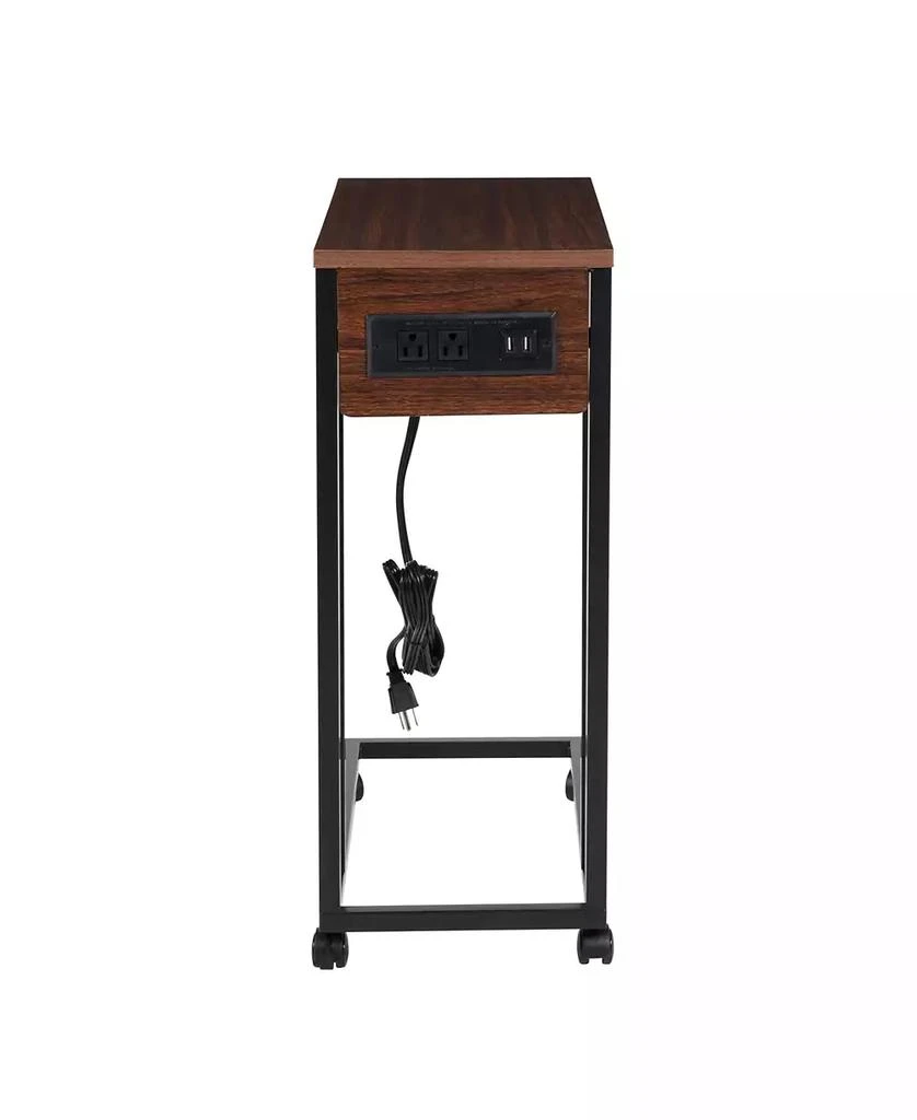 商品Honey Can Do|DNU C-Shaped with Outlets and Wheels Side Table,价格¥800,第2张图片详细描述