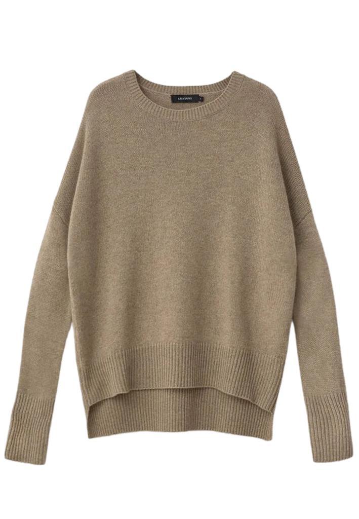 商品Lisa Yang|Lisa Yang Mila Sweater Taupe 201726,价格¥3367,第1张图片