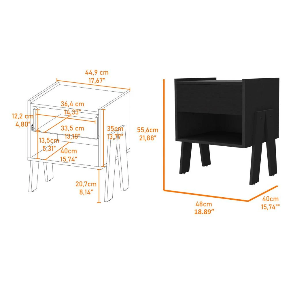 Nightstand in Particle Board 商品