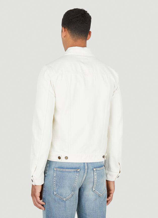 商品Yves Saint Laurent|Classic Denim Jacket in White,价格¥6073,第6张图片详细描述