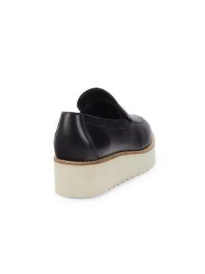商品Vince|​Zeta-B Leather Slip-On Wedges,价格¥866,第3张图片详细描述