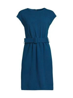 商品Calvin Klein|Belted Sheath Dress,价格¥263,第3张图片详细描述