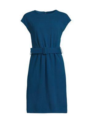 商品Calvin Klein|Belted Sheath Dress,价格¥355,第5张图片详细描述