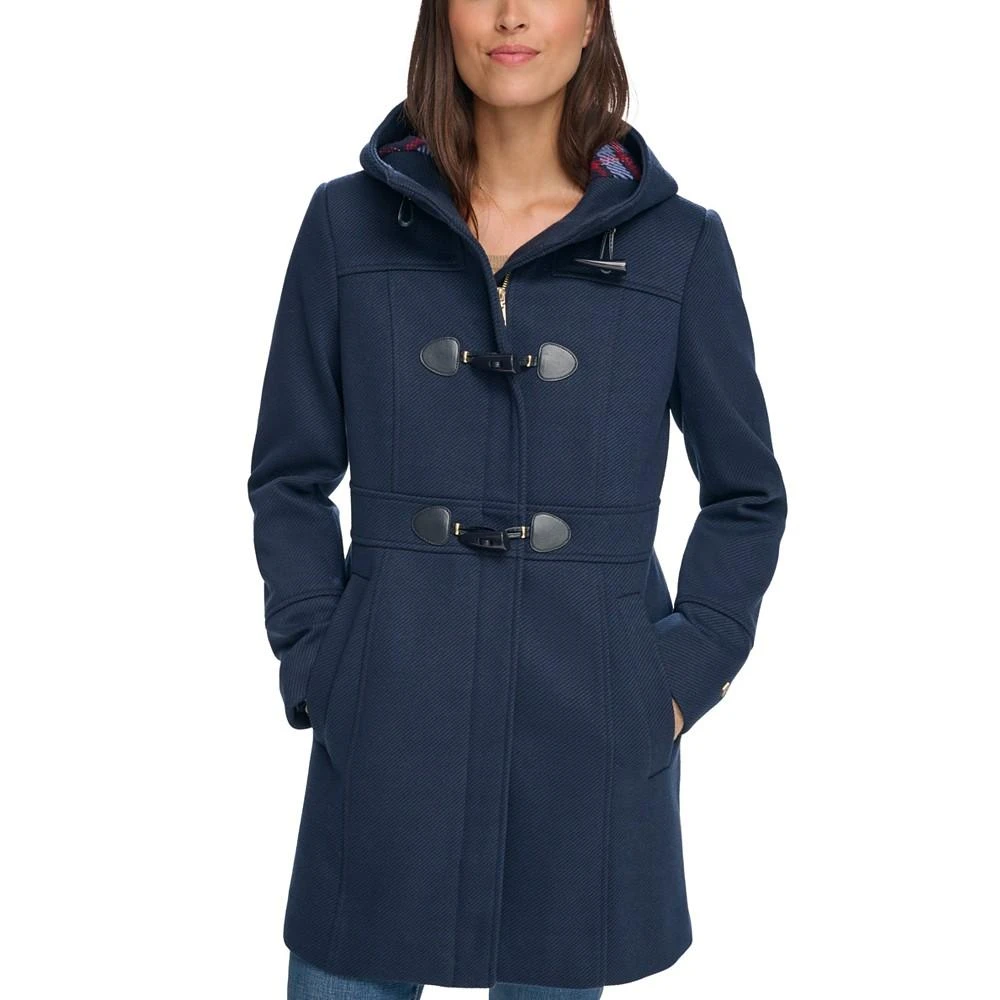 商品Tommy Hilfiger|Women's Hooded Toggle Walker Coat, Created for Macy's,价格¥1420,第1张图片