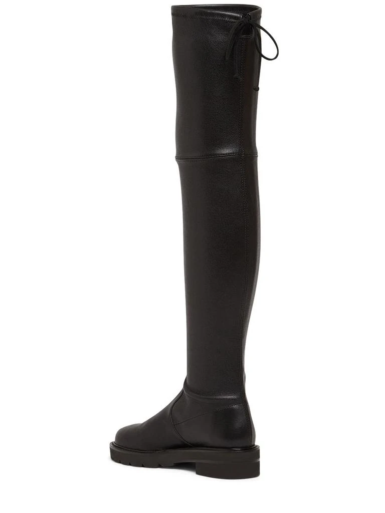 商品Stuart Weitzman|35mm Lowland Lift Leather Cuissard Boots,价格¥7286,第3张图片详细描述