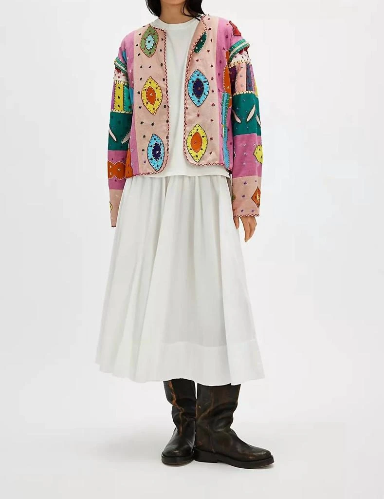 商品Victoria Leivissa|Evil Eye Jacket In Pink/rose,价格¥2395,第1张图片