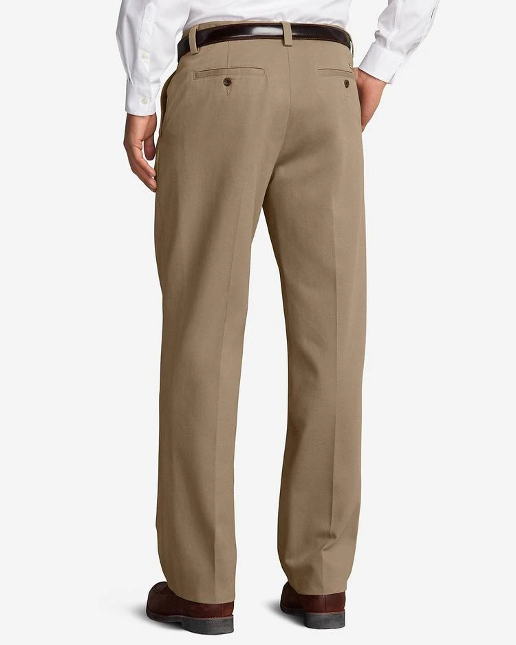 商品Eddie Bauer|Men&#39;s Wrinkle-Free Relaxed Fit Comfort Waist Flat Front Casual Performance Chino Pants,价格¥485,第4张图片详细描述