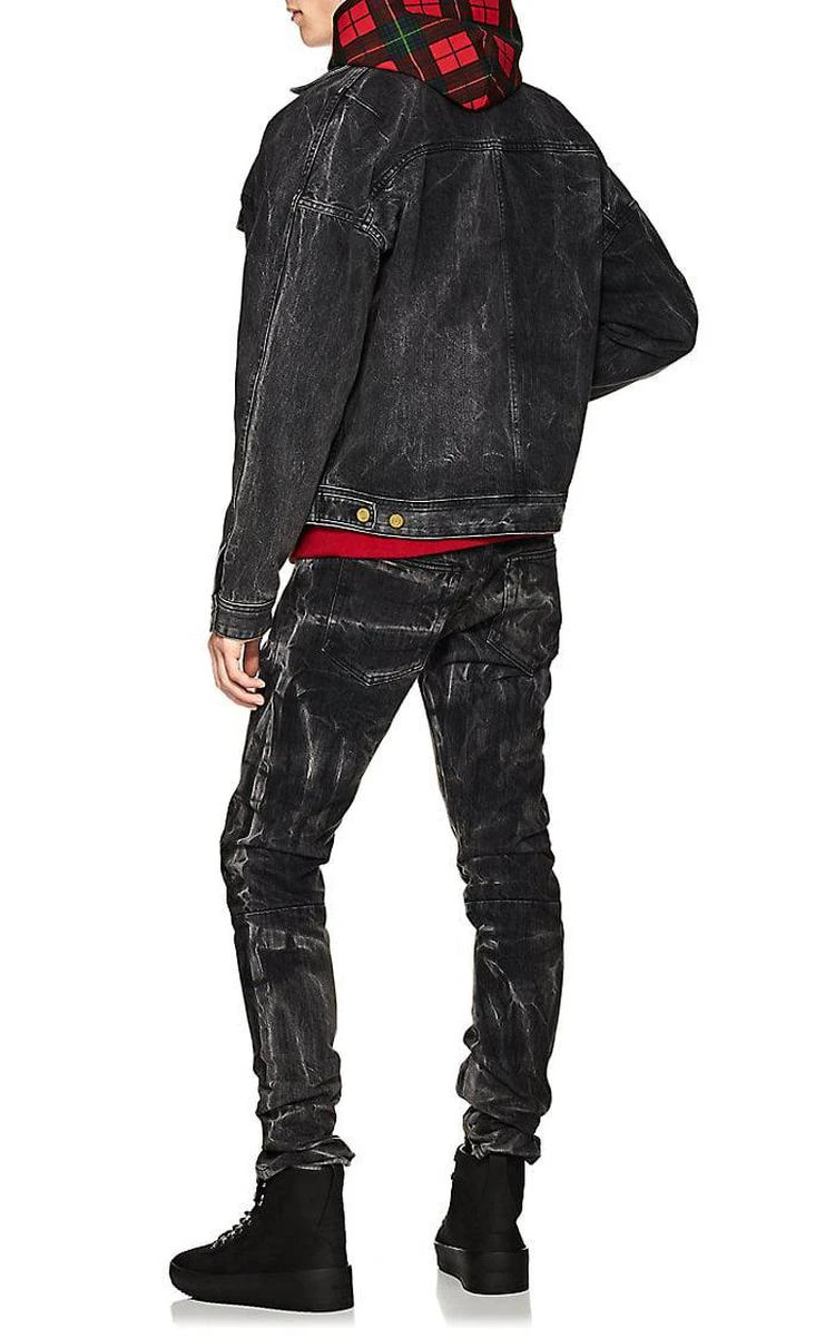 商品Fear of god|Acid-Washed Ankle-Zip Slim 牛仔裤,价格¥6663,第4张图片详细描述