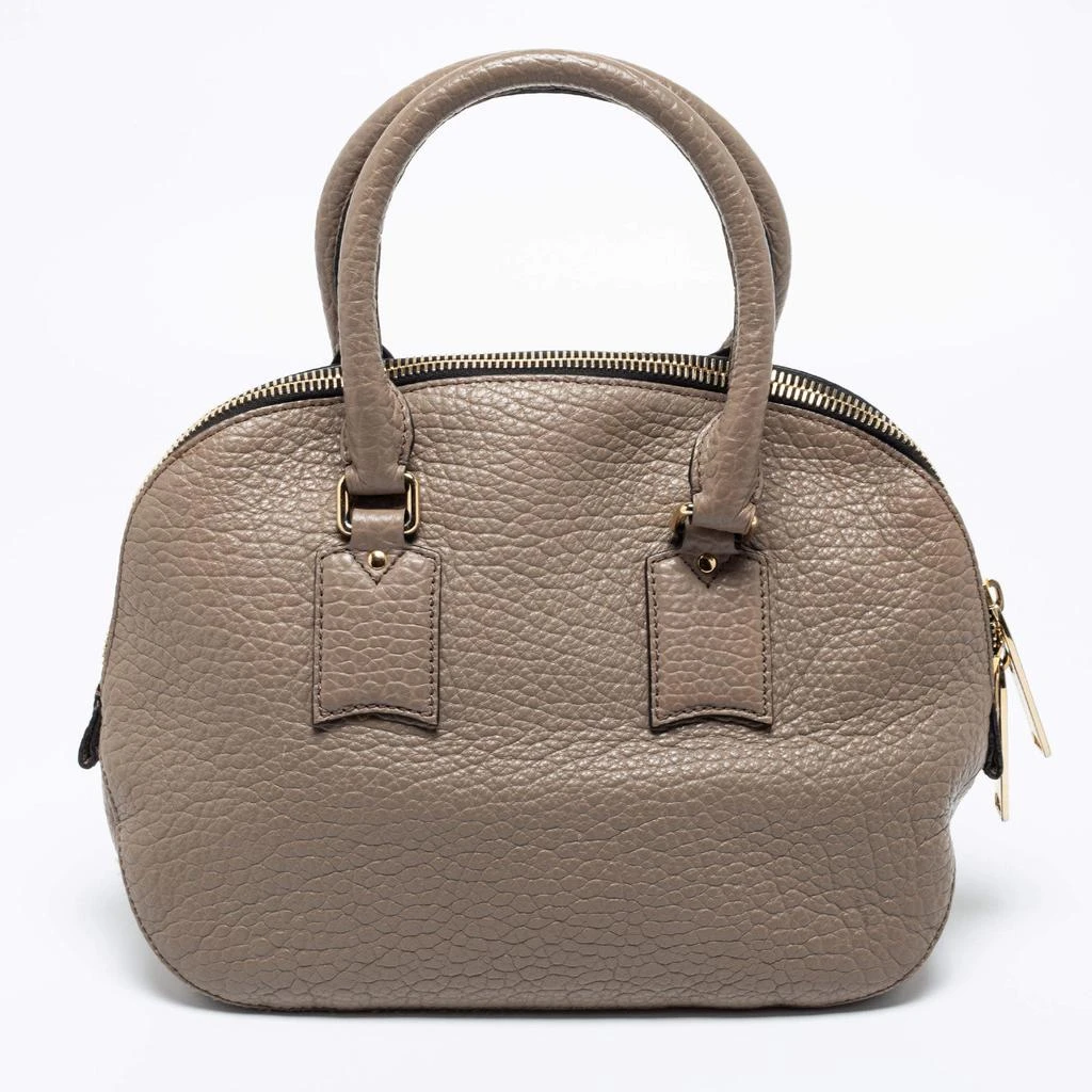 商品[二手商品] Burberry|Burberry Grey Leather Small Orchard Bowler Bag,价格¥2277,第4张图片详细描述