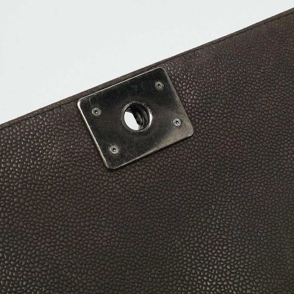 Chanel Dark Brown Caviar Quilted Leather Medium Boy Flap Bag 商品