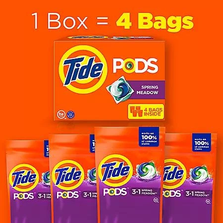 商品Tide|Tide PODS Laundry Detergent Pacs, Spring Meadow, 156 ct.,价格¥245,第4张图片详细描述