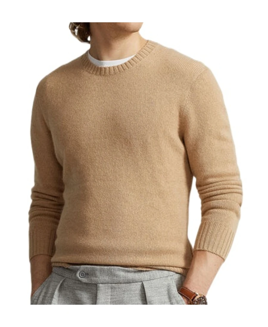商品Ralph Lauren|Ralph Lauren 男士针织毛衣 710849419004 棕色,价格¥6317,第1张图片