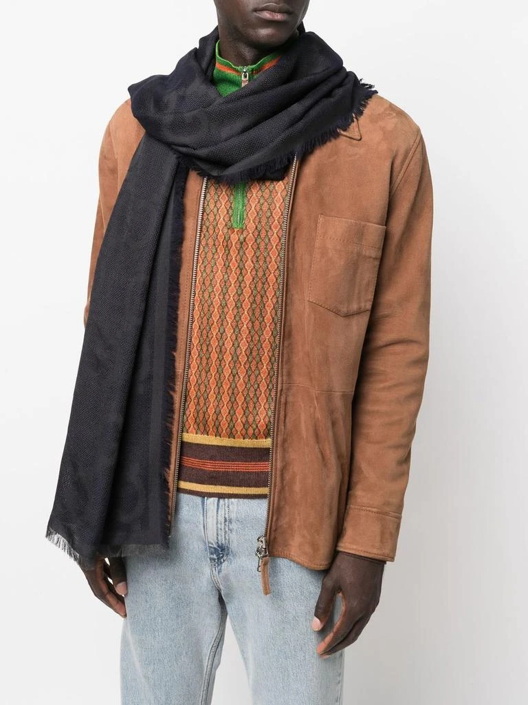 商品Gucci|GUCCI - Gg Jacquard Wool Scarf,价格¥4003,第3张图片详细描述