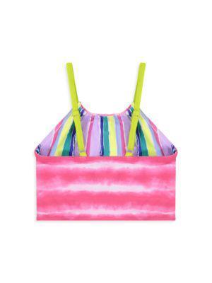 商品Andy & Evan|Little Girl's 2-Piece Reversible Tie-Dye Print Swimsuit,价格¥108,第7张图片详细描述