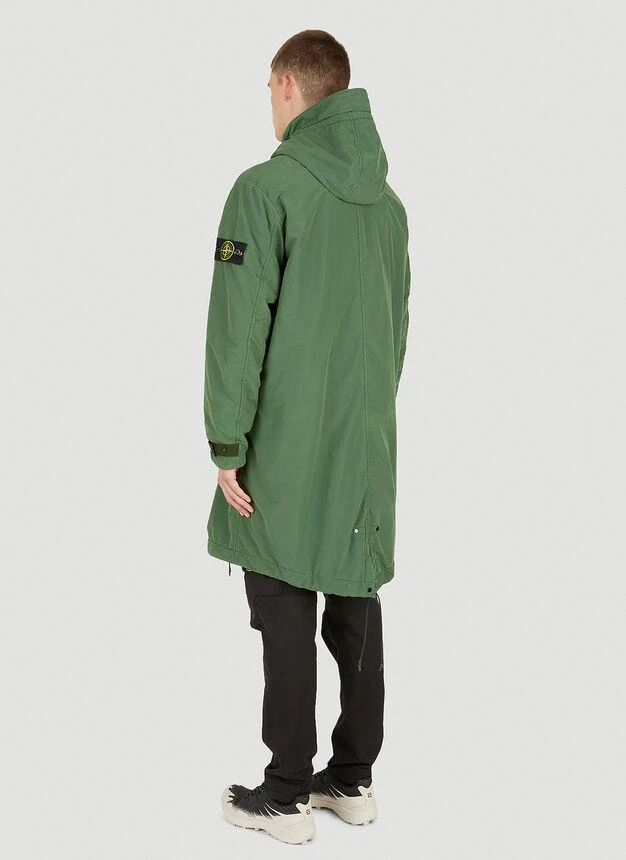 商品Stone Island|Fish Tail Parka Coat in Green,价格¥5864,第4张图片详细描述