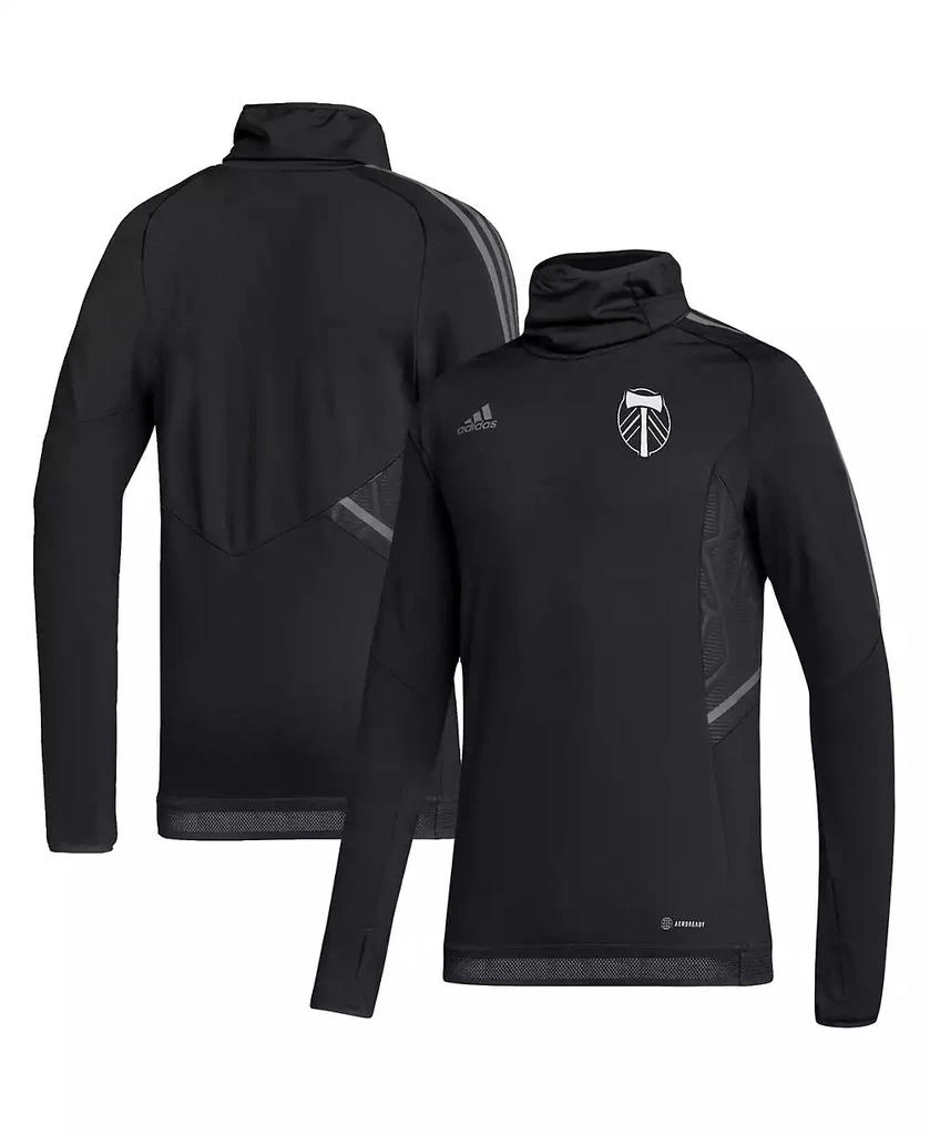 商品Adidas|Men's Black Portland Timbers COLD.RDY Raglan Warmup Pullover Jacket,价格¥561,第1张图片