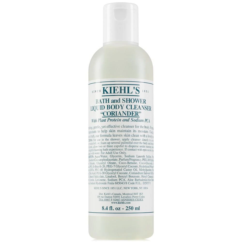 商品Kiehl's|Bath & Shower Liquid Body Cleanser - Coriander, 8.4-oz.,价格¥149,第1张图片
