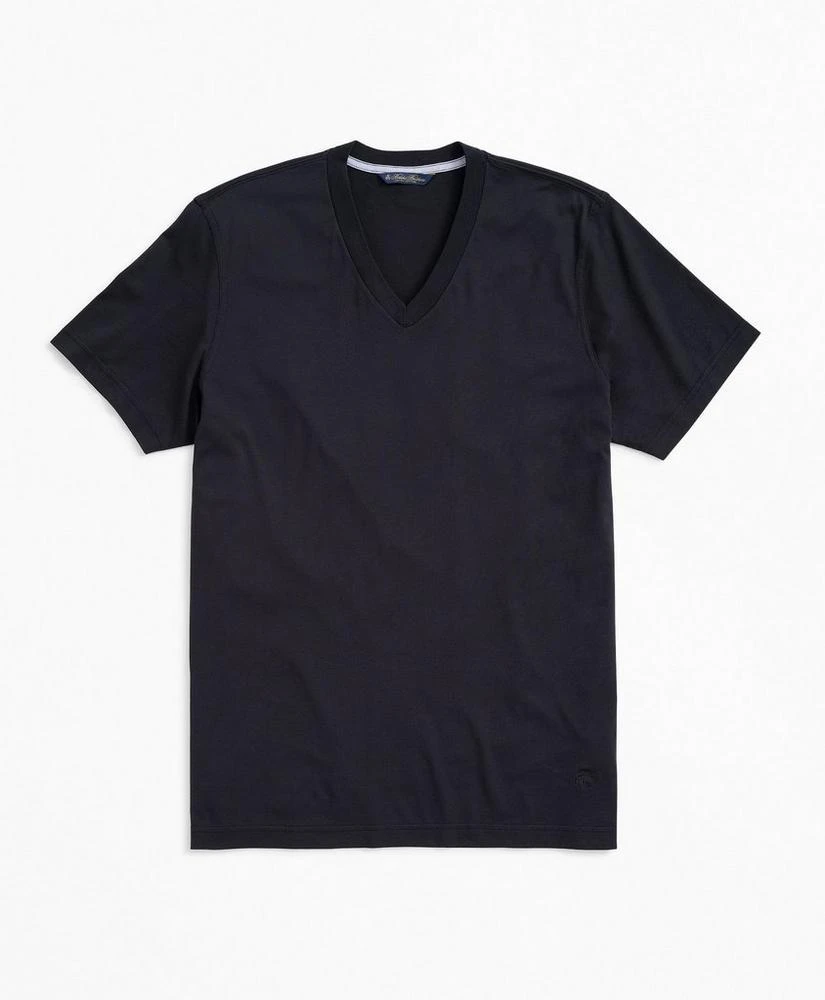 商品Brooks Brothers|Washed Supima® Cotton V-Neck T-Shirt,价格¥155,第1张图片详细描述