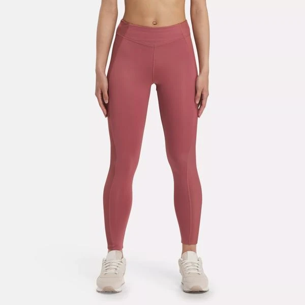 商品Reebok|Yoga High Rise Performance Rib Leggings,价格¥111,第1张图片