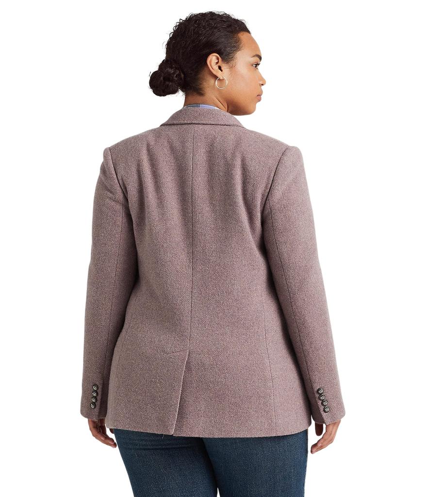 Plus Size Herringbone Blazer商品第2张图片规格展示