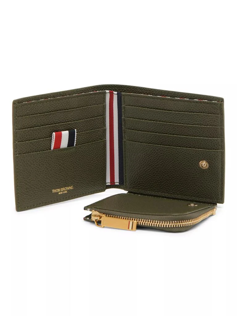 商品Thom Browne|Leather Bifold Wallet,价格¥2570,第3张图片详细描述