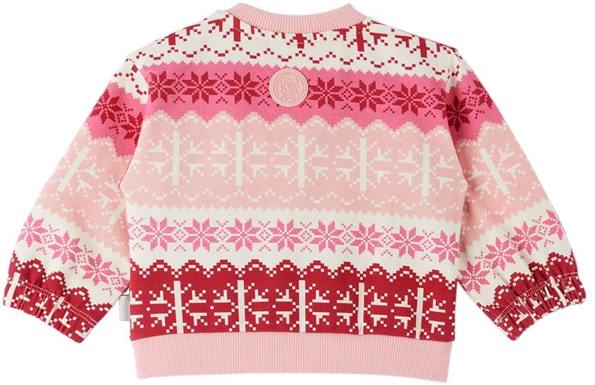 Baby Pink Snowflake Logo Sweatshirt商品第2张图片规格展示