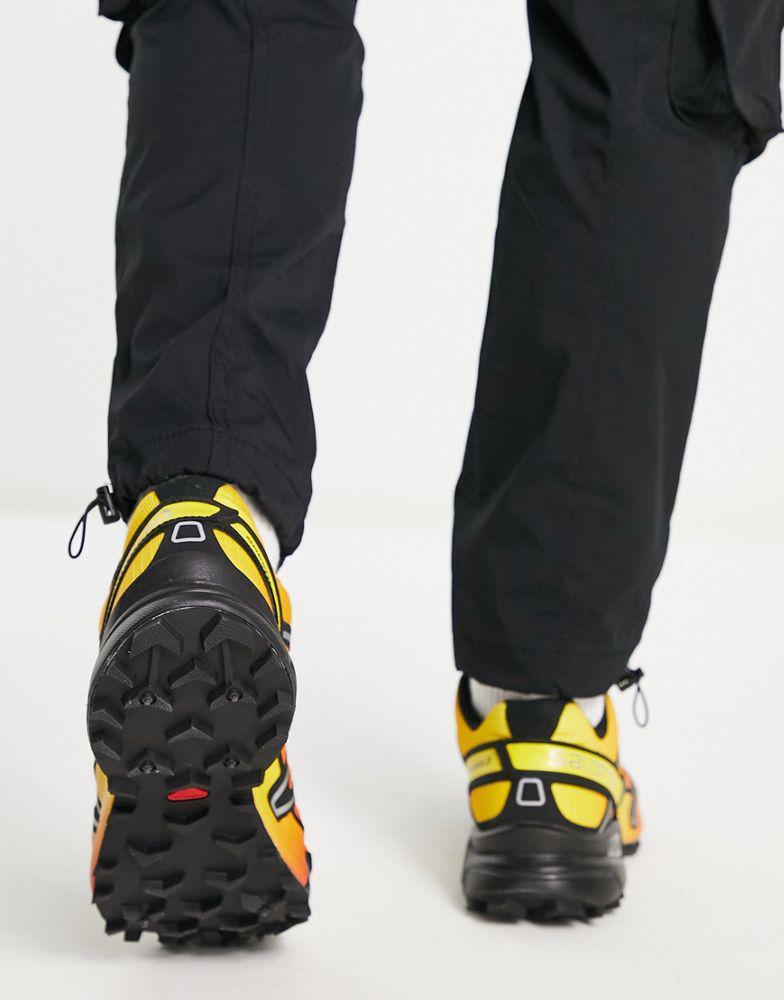 商品Salomon|Salomon Spreedcross 3 gradient trainers in chert and lemon,价格¥883,第4张图片详细描述