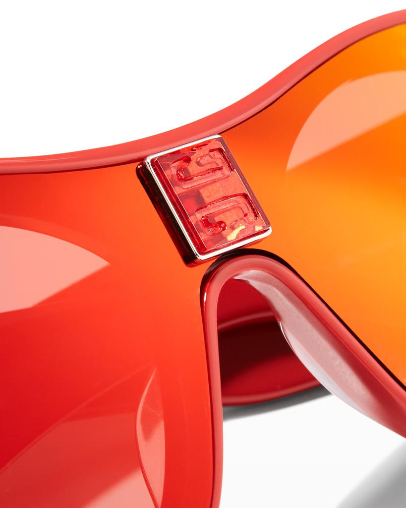 Logo Oval Acetate Sunglasses商品第5张图片规格展示