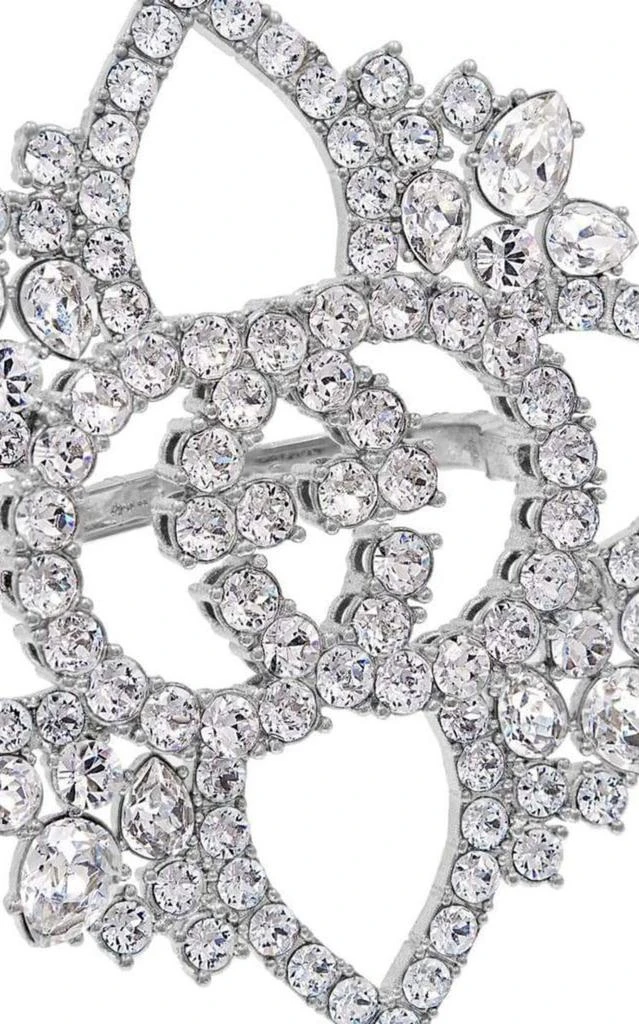 商品Gucci|Crystal Interlocking GG Flower Multi-finger Ring,价格¥5908,第3张图片详细描述