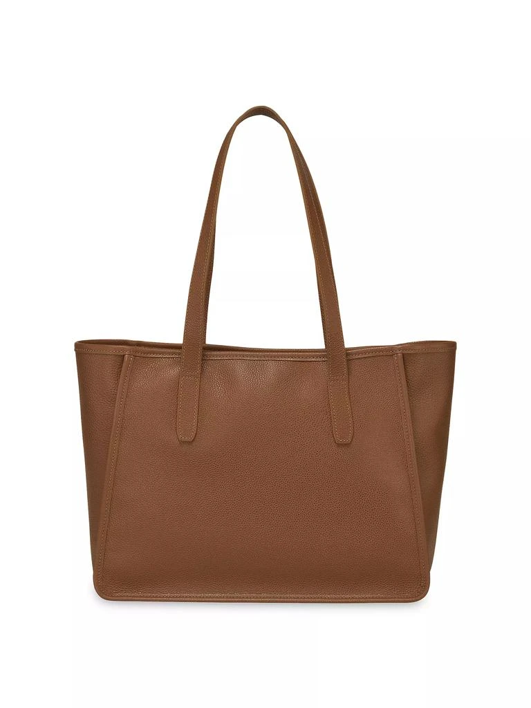 商品Longchamp|Le Foulonné Leather Shoulder Tote,价格¥2892,第3张图片详细描述