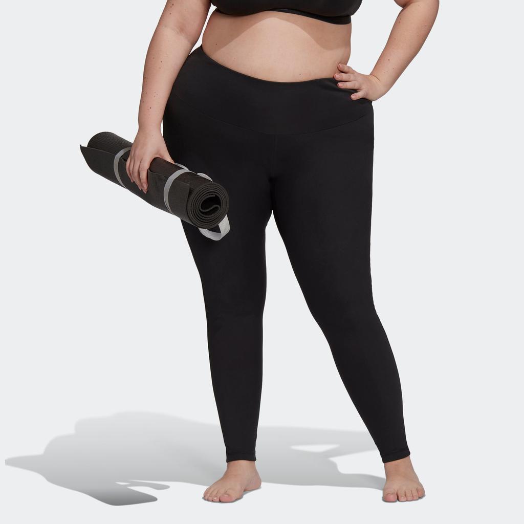 商品Adidas|Women's adidas  Yoga Essentials High-Waisted 7/8 Tights (Plus Size),价格¥186,第1张图片