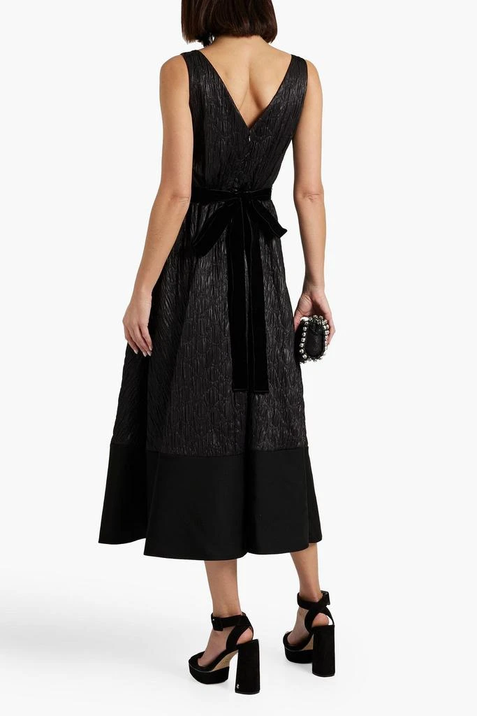 商品ROKSANDA|Velvet-trimmed matelassé midi dress,价格¥6462,第3张图片详细描述