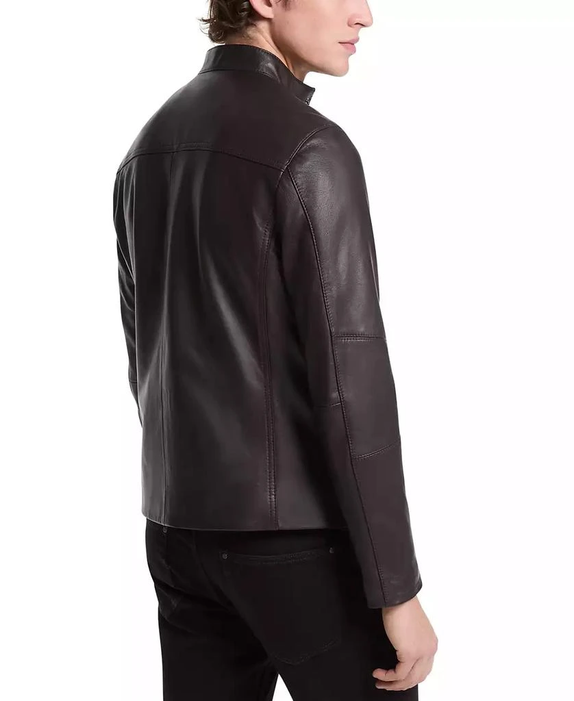 商品Michael Kors|男士皮革赛车夹克，专为梅西百货打造,价格¥3033,第2张图片详细描述