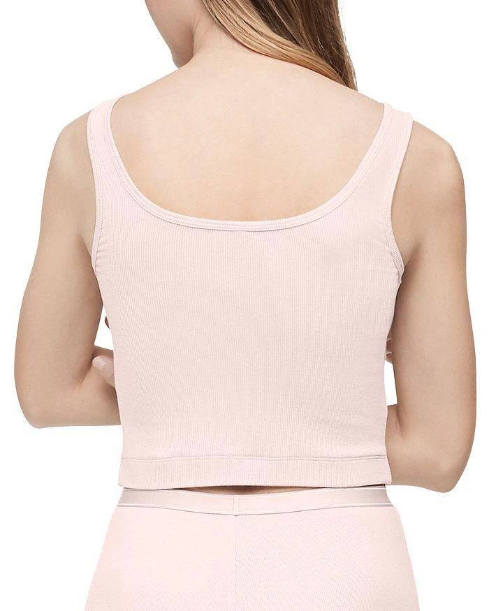 商品Calvin Klein|Pure Ribbed Cropped Tank,价格¥209,第2张图片详细描述