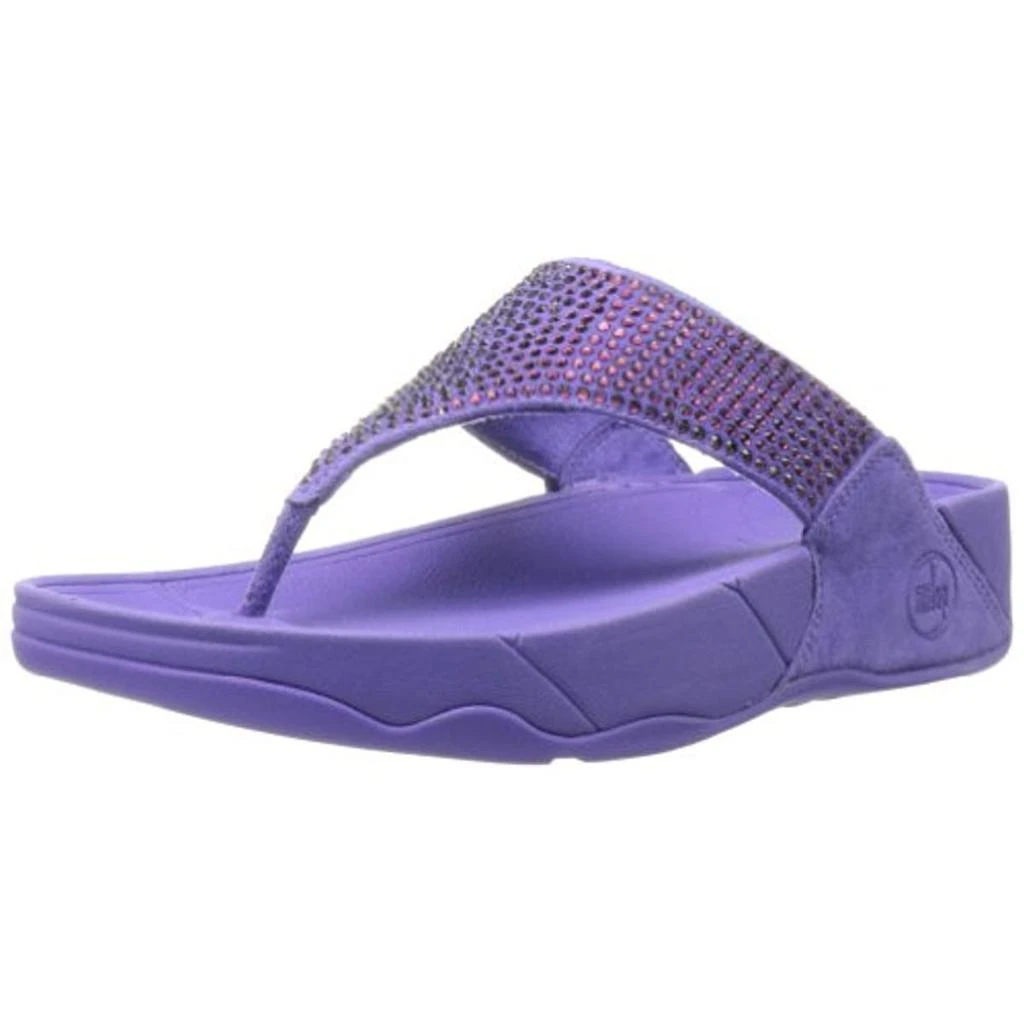 商品FitFlop|Fitflop Womens Rokkit Suede Embellished Thong Sandals,价格¥267,第1张图片