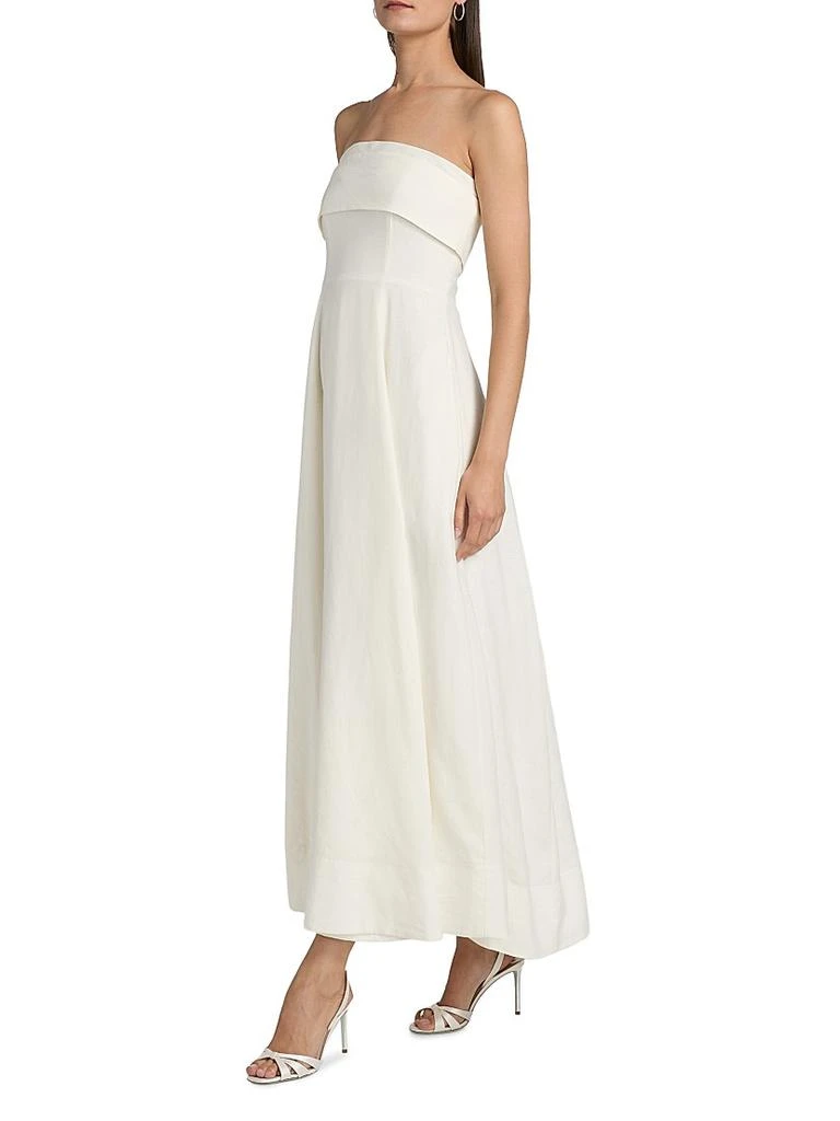 商品Nicholas the Label|Melody Linen-Blend Bandeau A-Line Maxi Dress,价格¥4054,第4张图片详细描述