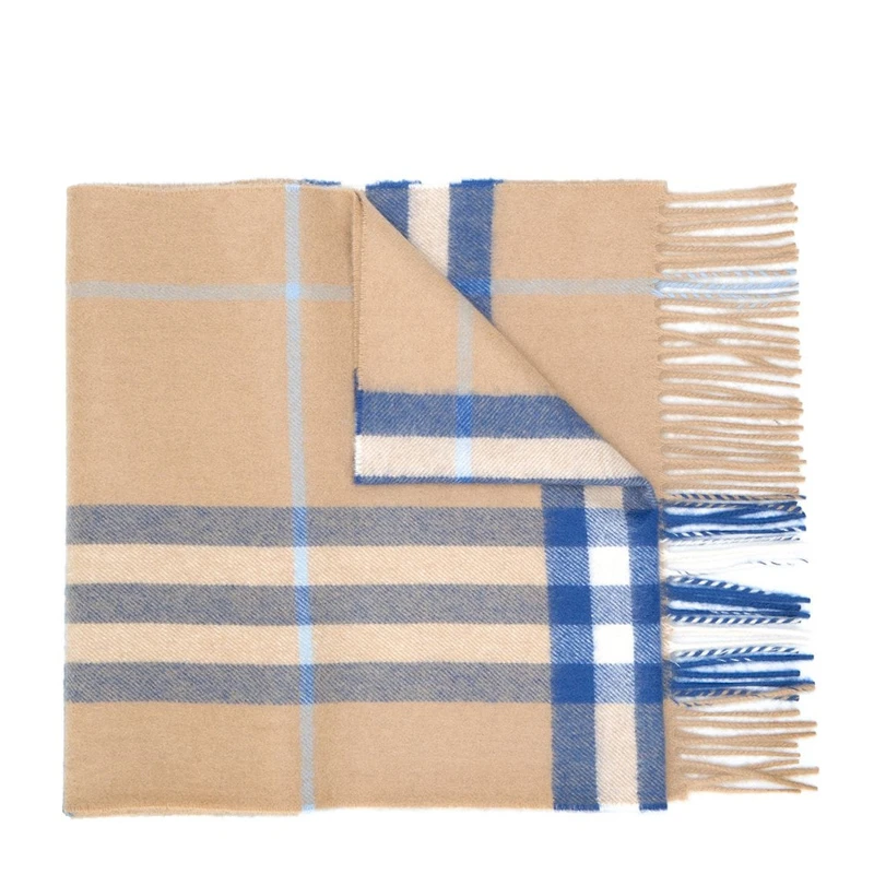 Burberry 巴宝莉 经典格纹中性围巾 8022676-黄色 商品