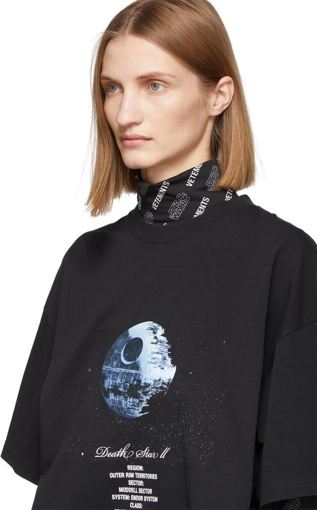 商品Vetements|Black STAR WARS Edition Death Star Episode IV T-Shirt,价格¥2899,第4张图片详细描述