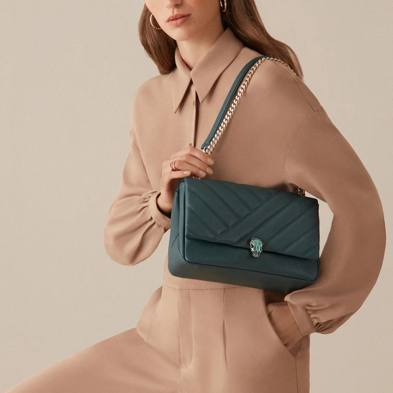 BVLGARI 女士绿色单肩包 290649 商品