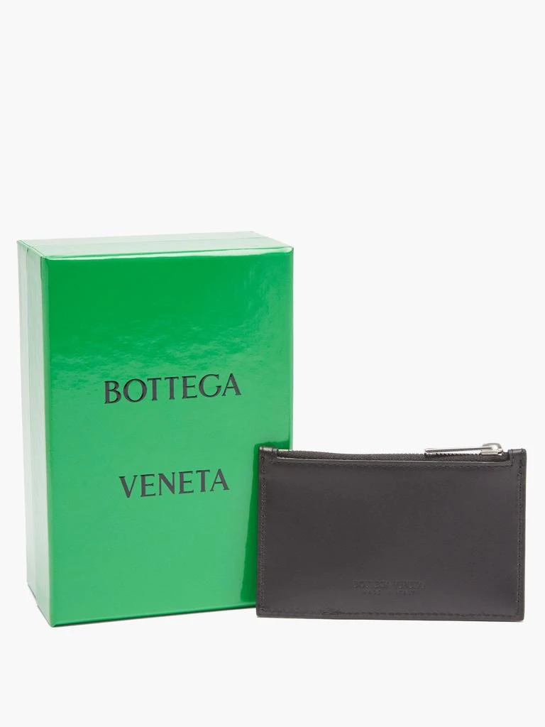 商品Bottega Veneta|Bi-colour zipped Intrecciato-leather cardholder,价格¥4060,第5张图片详细描述