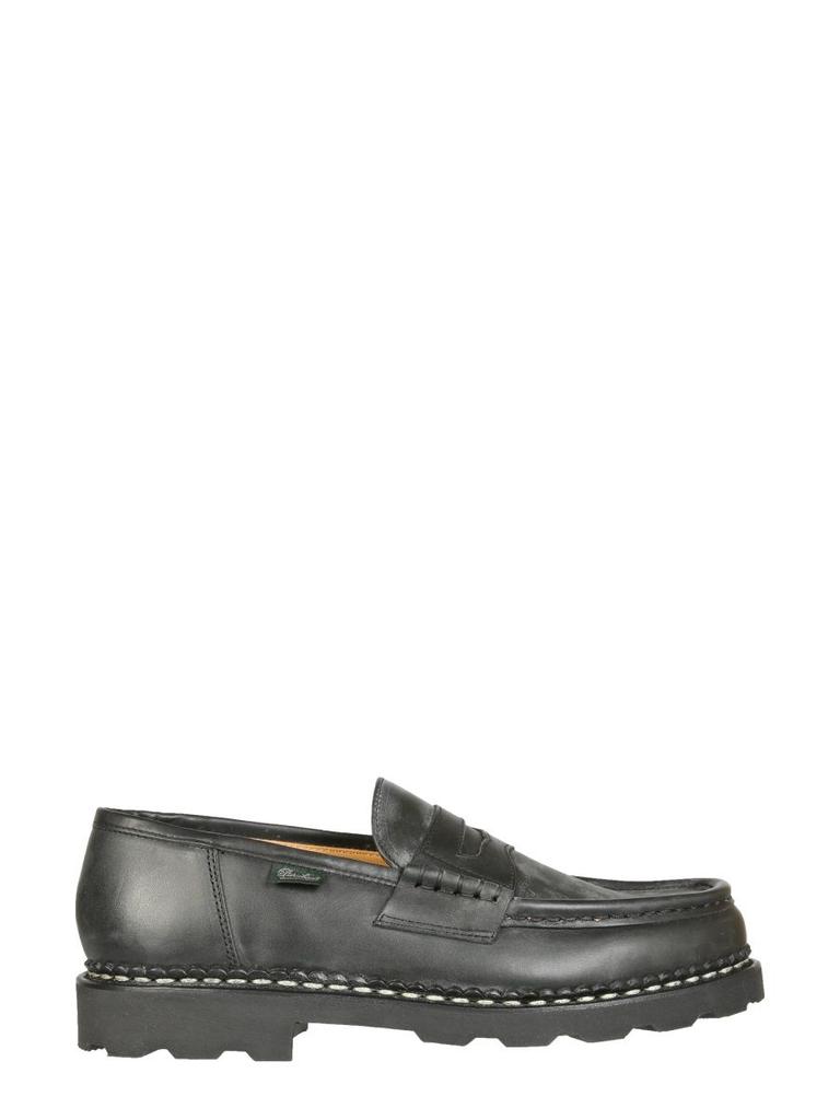 Paraboot Men's  Black Leather Loafers商品第1张图片规格展示