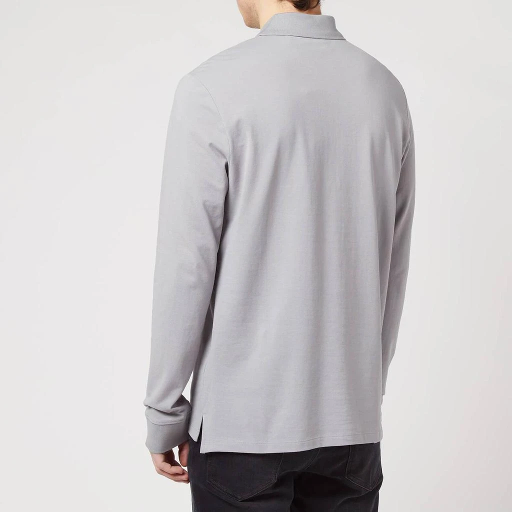 商品Hugo Boss|HUGO Men's Deresolo Long Sleeve Polo Shirt - Silver,价格¥425,第2张图片详细描述