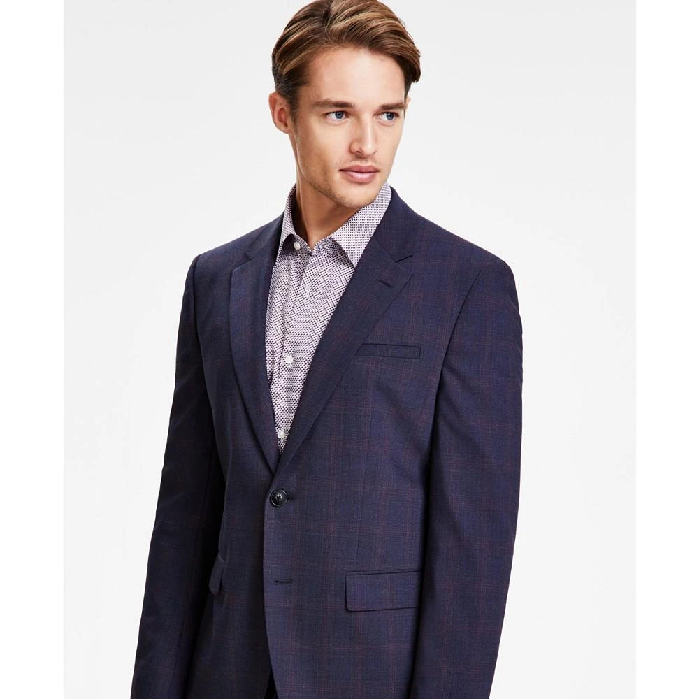 商品Hugo Boss|Men's Modern-Fit Wool Blend Check Suit Jacket,价格¥1047,第4张图片详细描述