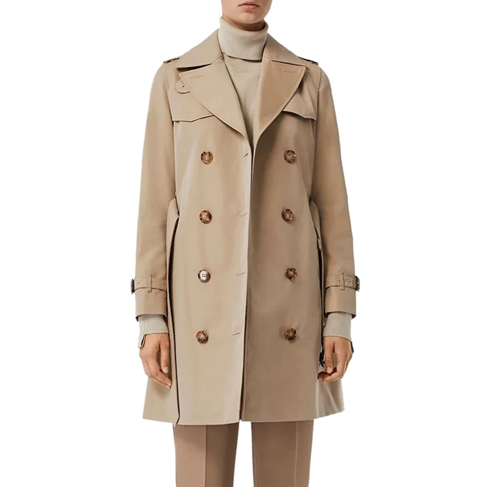 BURBERRY 卡其色女士大衣 8027947 商品