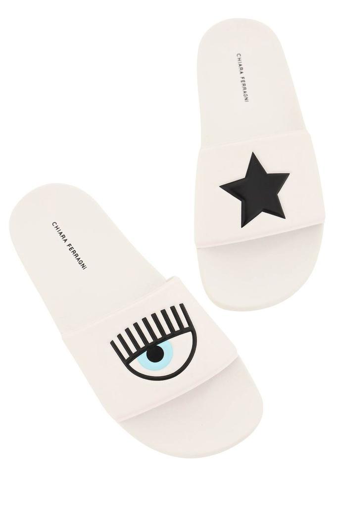 商品Chiara Ferragni|'EYESTAR' RUBBER SLIDES,价格¥478,第6张图片详细描述